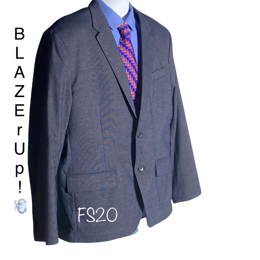 🥳HP!!🥳!!!Old Navy Grey/Blue Soft Feel 44L XL